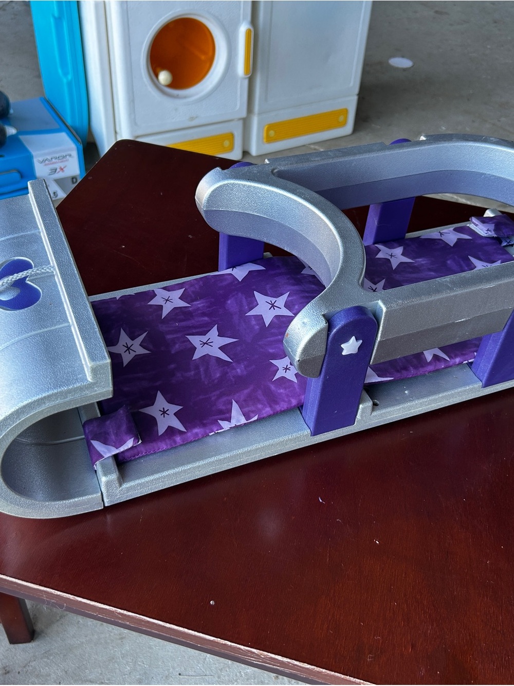Purple Star-Print Doll Bed - Brand Unspecified